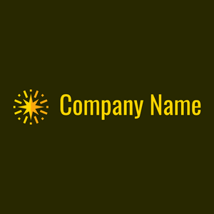 Star logo on a Dark Green background - Abstrait