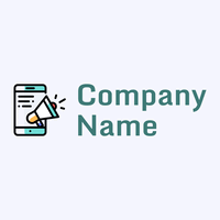 Digital marketing logo on a White background - Communications