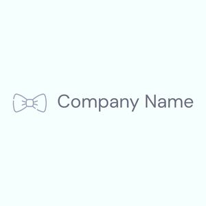 Bow tie logo on a Azure background - Moda & Belleza