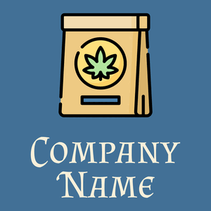 Marijuana logo on a Jelly Bean background - Agriculture