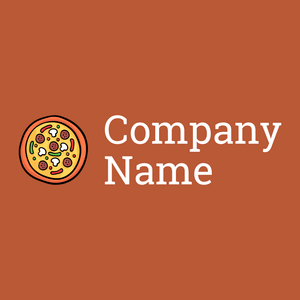 Pizza logo on a Smoke Tree background - Comida & Bebida
