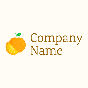 Orange logo on a Floral White background - Comida & Bebida