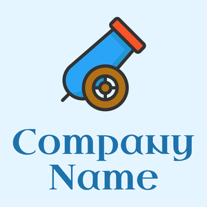 Cannon logo on a Blue background - Abstracto