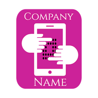 Logo techno violeta - Comunicaciones Logotipo