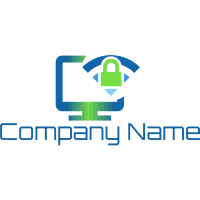 Logotipo de ciberseguridad - Internet Logotipo