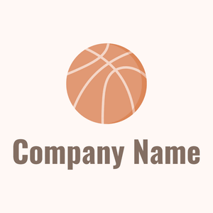 Copper Basketball on a Seashell background - Sport
