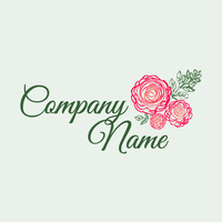 Logo ramo rosas - Floral Logotipo