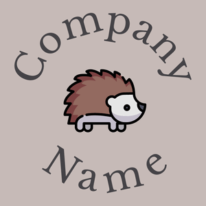 Hedgehog logo on a Pink Swan background - Tiere & Haustiere