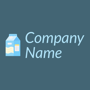 Milk carton logo on a Bismark background - Agricultura