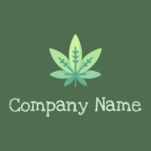 Marijuana logo on a Cactus background - Medical & Farmacia