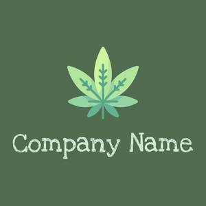 Marijuana logo on a Cactus background - Medicina & Farmacia
