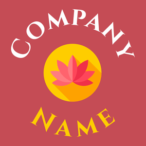 Meditation logo on a Fuzzy Wuzzy Brown background - Bloemist