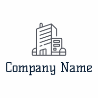 Office building logo on a White background - Industrial