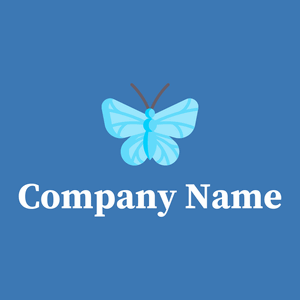 Columbia Blue Holly blue butterfly on a Curious Blue background - Sommario