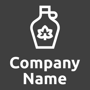 Maple syrup logo on a Charcoal background - Essen & Trinken