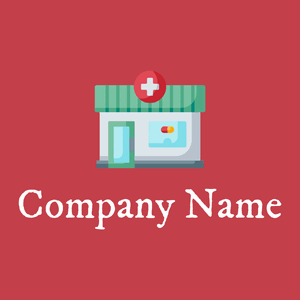 Pharmacy logo on a Sunset background - Hospital & Farmácia