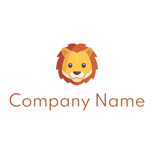 Lion logo on a White background - Dieren/huisdieren