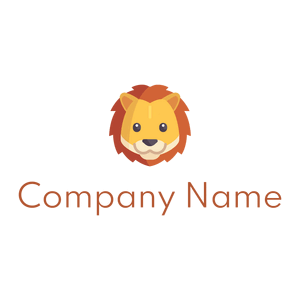 Lion logo on a White background - Animali & Cuccioli