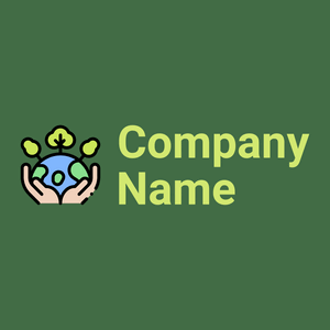 Save the planet logo on a Killarney background - Community & No profit