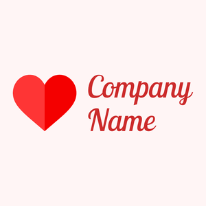 heart logo on a light pink background - Enfant & Garderie