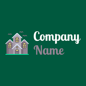 Haunted House logo on a Watercourse background - Architettura