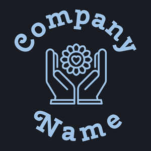 Compassion logo on a Black Pearl background - Abstracto