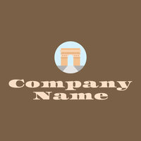 Arc de triomphe on a Tobacco Brown background - Arquitectura