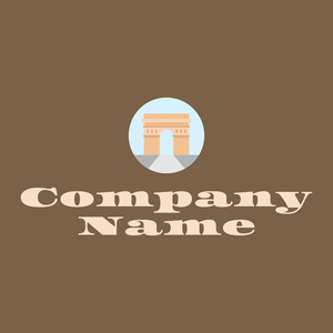 Arc de triomphe on a Tobacco Brown background - Arquitectura