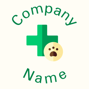 Veterinary on a Floral White background - Tiere & Haustiere