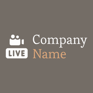 Live logo on a Ironside Grey background - Kommunikation