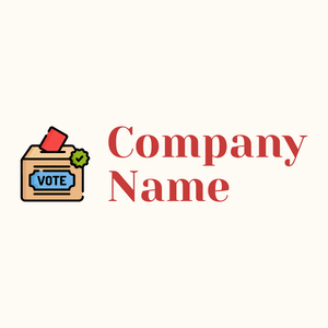 Vote logo on a Floral White background - Politiques