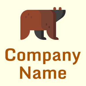 Grizzly bear on a Light Yellow background - Animales & Animales de compañía