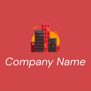 Cityscape logo on a Valencia background - Costruzioni & Strumenti