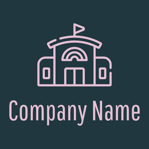 Kindergarten logo on a Elephant background - Enfant & Garderie