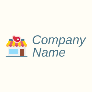 Butchers shop logo on a White background - Food & Drink