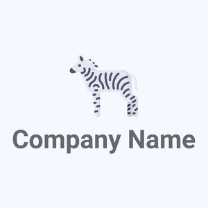 White Zebra logo on a Alice Blue background - Animales & Animales de compañía