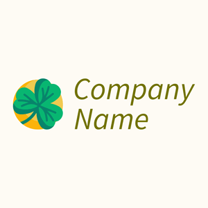 Shamrock logo on a Floral White background - Abstracto
