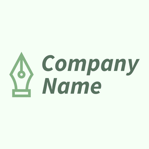 Pen tool logo on a Honeydew background - Comunicaciones
