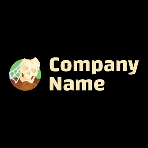 Skull logo on a Black background
