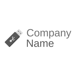 Pendrive logo on a White background - Ordinateur