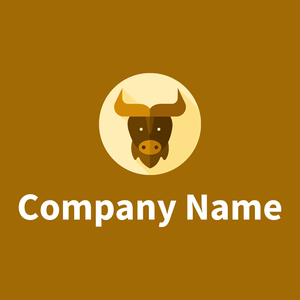 Moccasin Buffalo on a Dark Goldenrod background - Animais e Pets