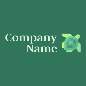 Turtle logo on a Amazon background - Dieren/huisdieren