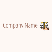 Law logo on a Seashell background - Politik