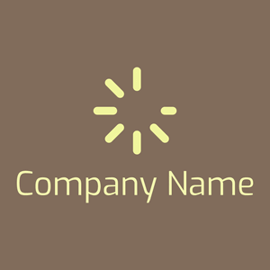 Loading logo on a Donkey Brown background - Computadores