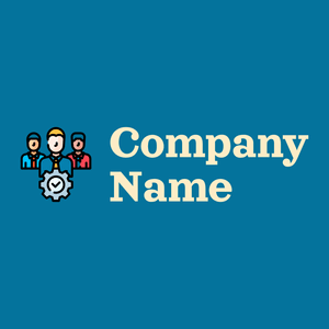 Professional services logo on a Cerulean background - Empresa & Consultantes