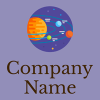 Galaxy logo on a Cold Purple background - Abstrato