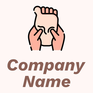 Foot massage logo on a Snow background - Hospital & Farmácia