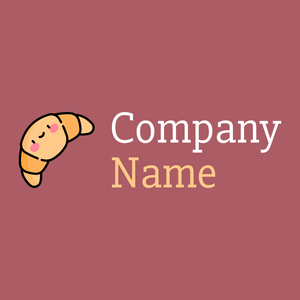 Croissant logo on a Coral Tree background - Nourriture & Boisson