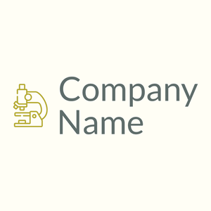 Microscope logo on a Ivory background - Medical & Farmacia