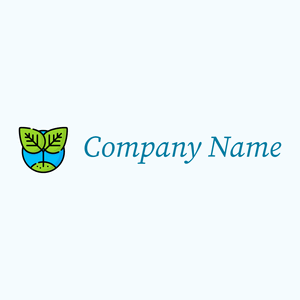 Plant based logo on a Alice Blue background - Agriculture